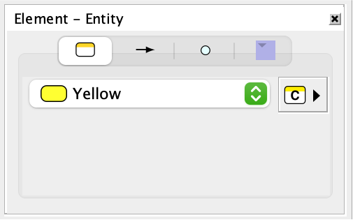 The Entity Tab of the Element Inspector