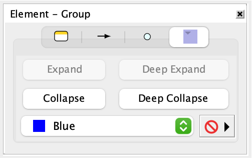 The Group Tab of the Element Inspector
